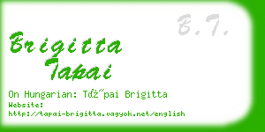 brigitta tapai business card